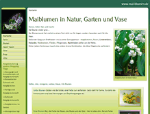 Tablet Screenshot of mai-blumen.de